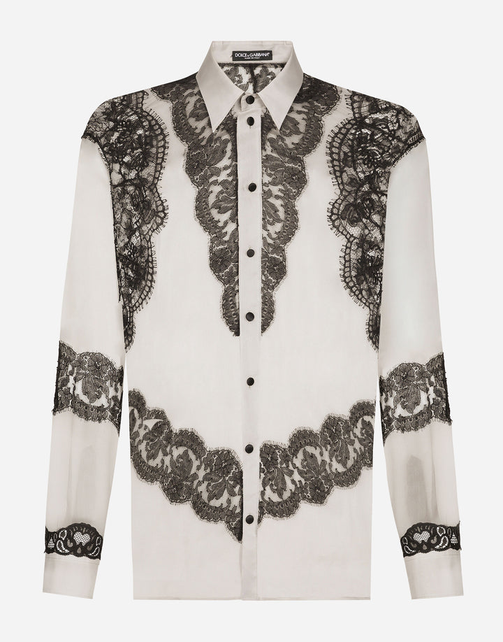 Dolce&Gabbana Silk shirt with embroidery