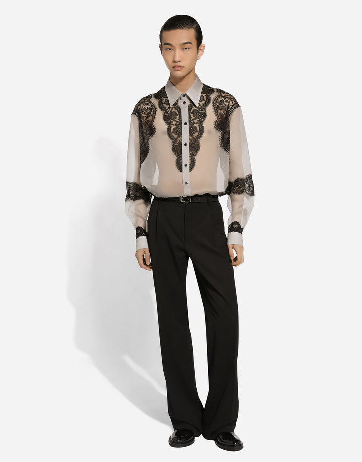 Dolce&Gabbana Silk shirt with embroidery