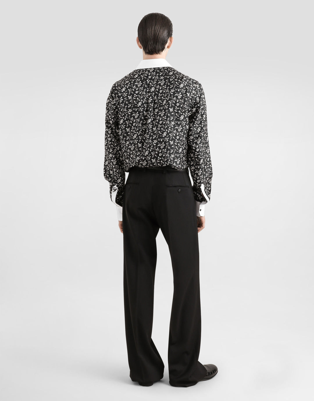 Dolce&Gabbana Silk shirt with tie print