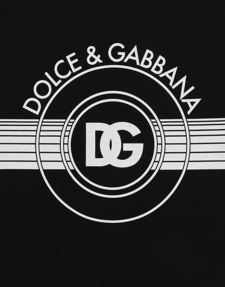 Dolce&Gabbana Cotton interlock T-shirt with DG logo print