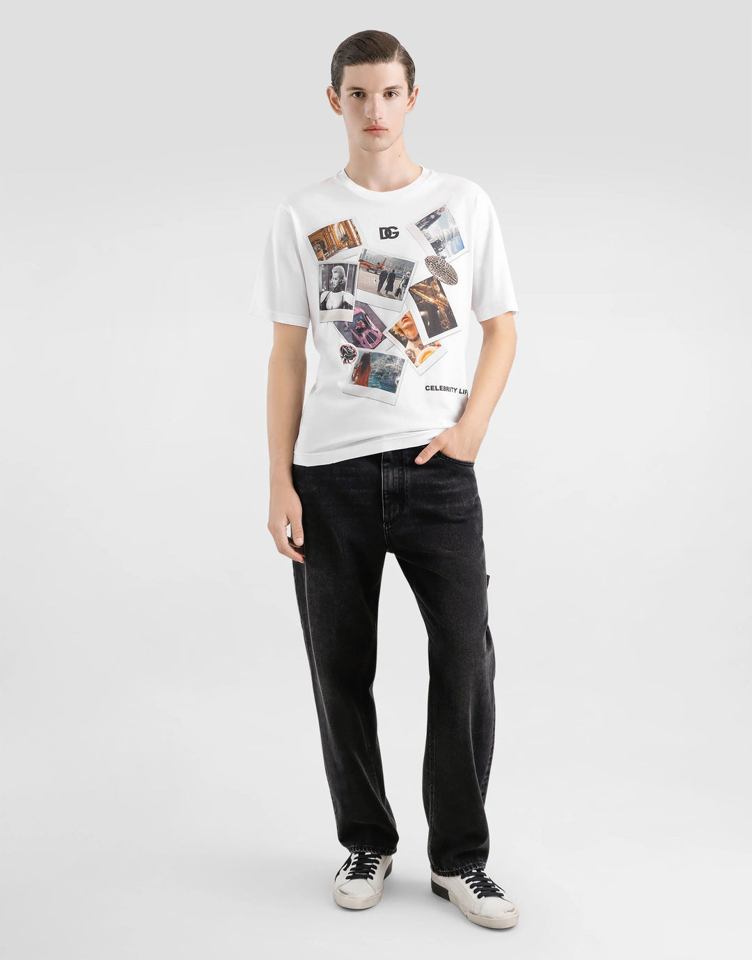 Dolce&Gabbana Cotton T-shirt with postcard print