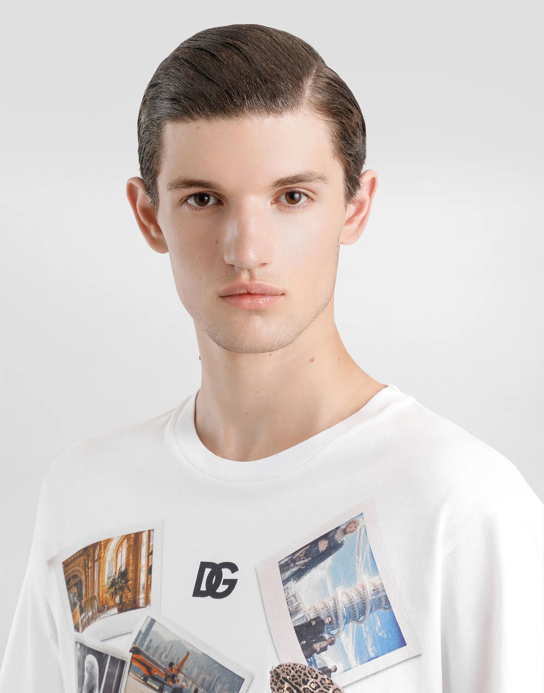 Dolce&Gabbana Cotton T-shirt with postcard print