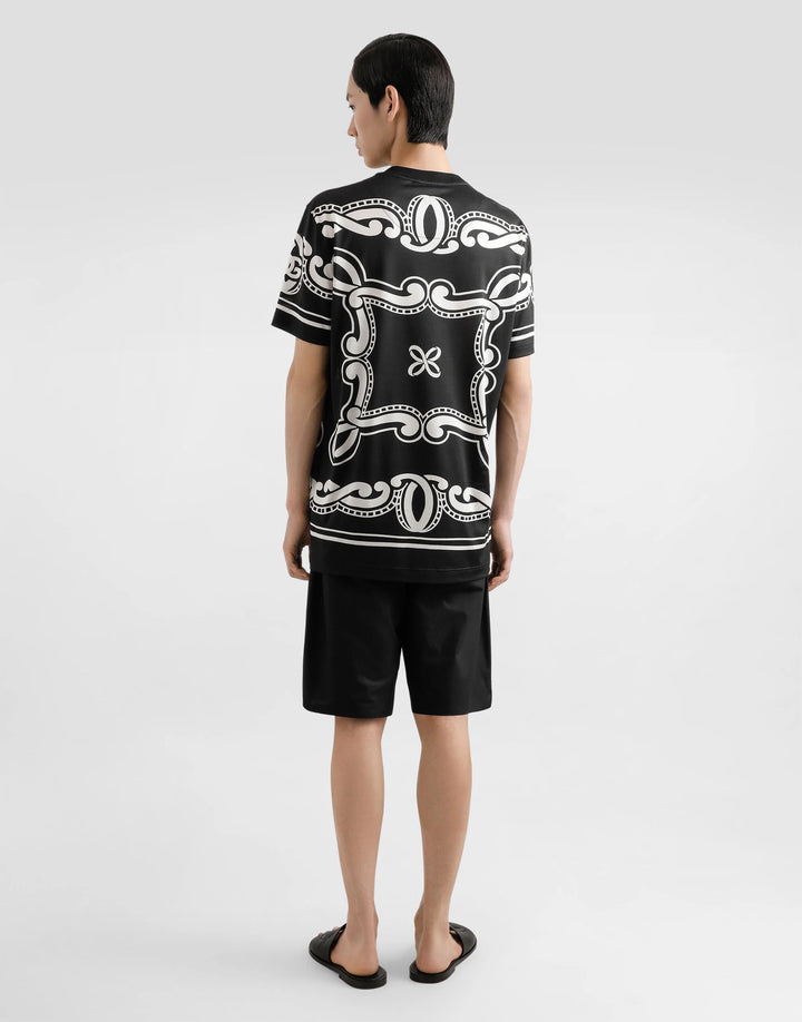 Dolce&Gabbana Silk T-shirt with bandanna print