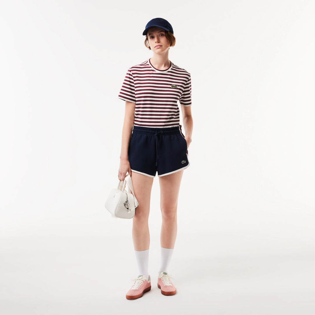 Lacoste Women's Contrast Panel Piqué Shorts
