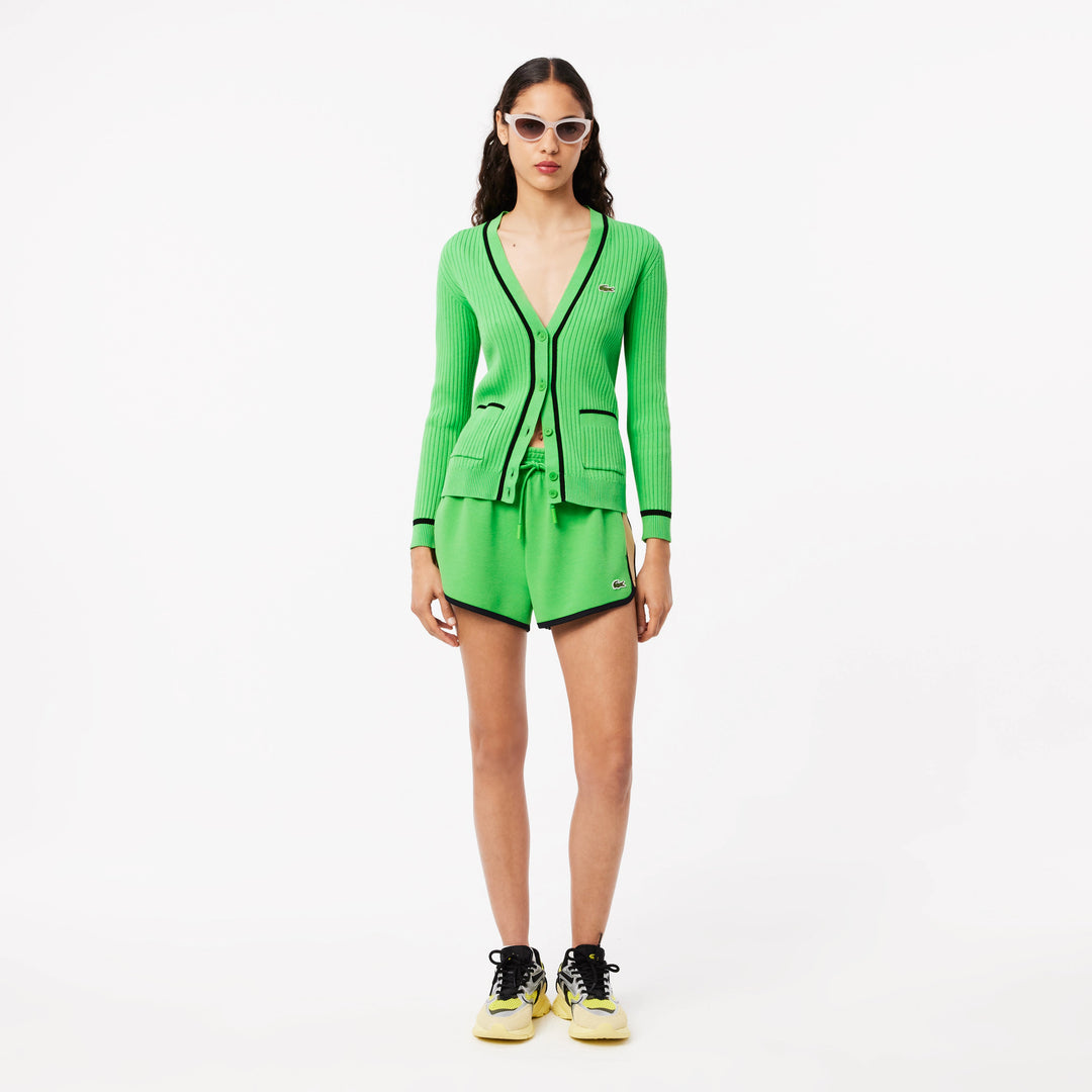 Lacoste Women's Contrast Panel Piqué Shorts