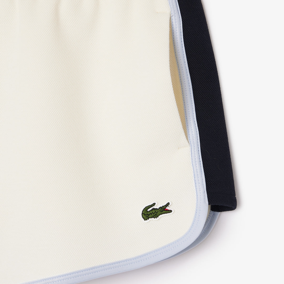 Lacoste Women's Contrast Panel Piqué Shorts