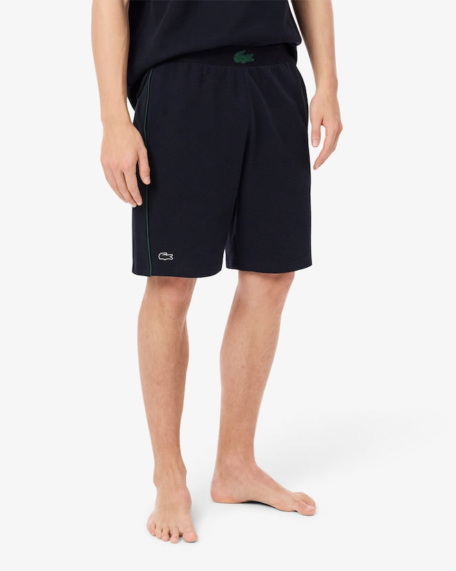 Lacoste Men's Textured Knit Lounge Shorts