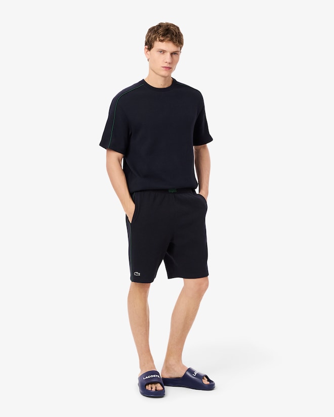 Lacoste Men's Textured Knit Lounge Shorts