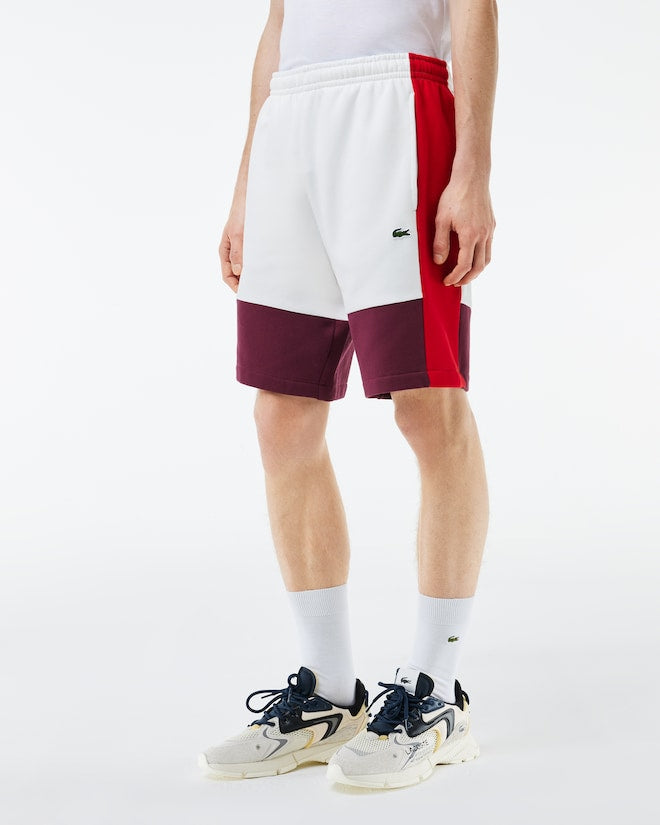 Lacoste Men's Regular Fit Colorblock Fleece Shorts