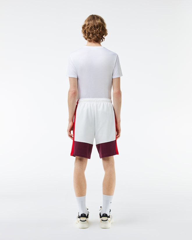 Lacoste Men's Regular Fit Colorblock Fleece Shorts