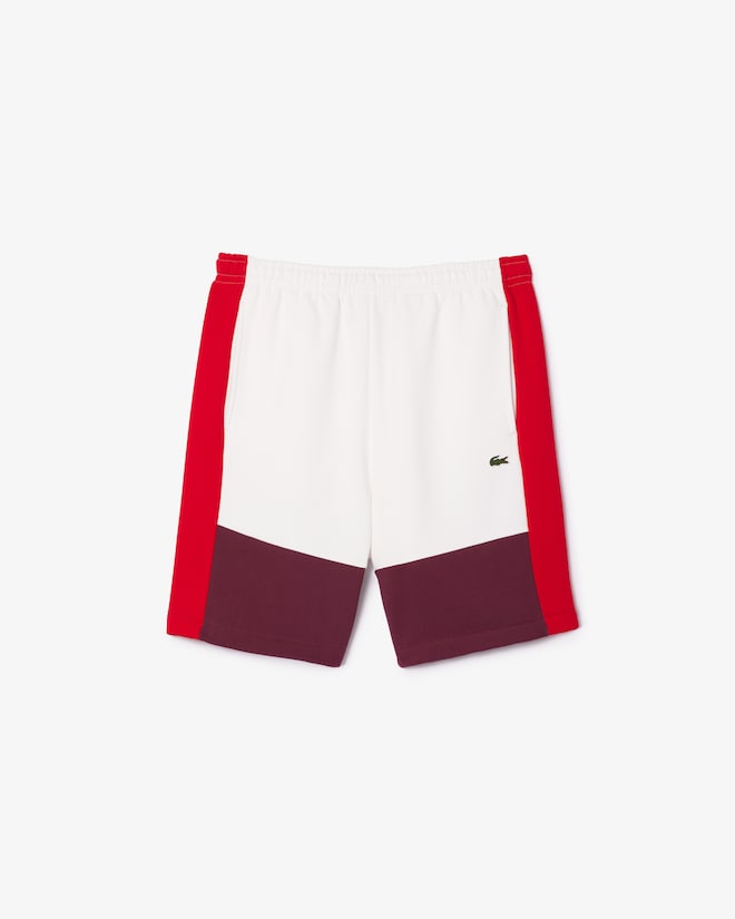 Lacoste Men's Regular Fit Colorblock Fleece Shorts