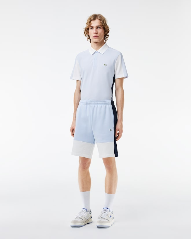Lacoste Men's Regular Fit Colorblock Fleece Shorts