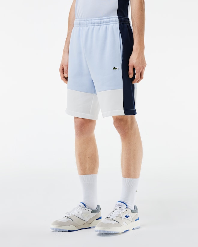 Lacoste Men's Regular Fit Colorblock Fleece Shorts