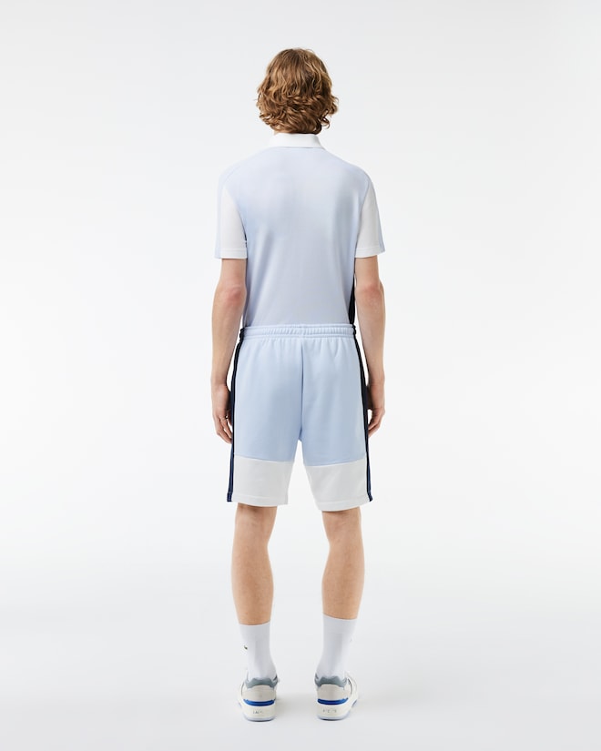Lacoste Men's Regular Fit Colorblock Fleece Shorts