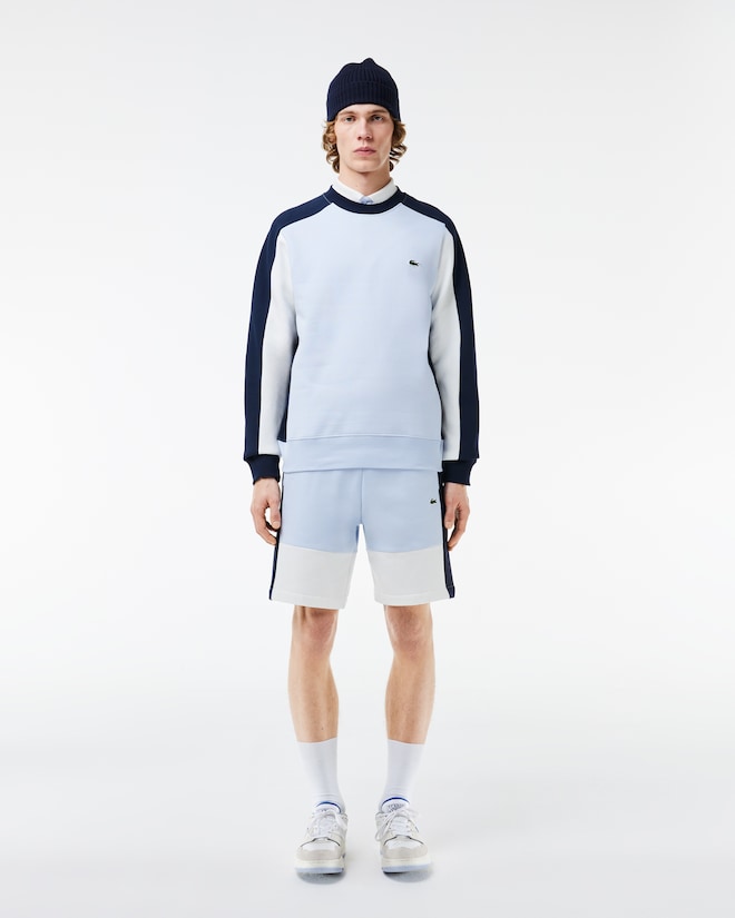 Lacoste Men's Regular Fit Colorblock Fleece Shorts