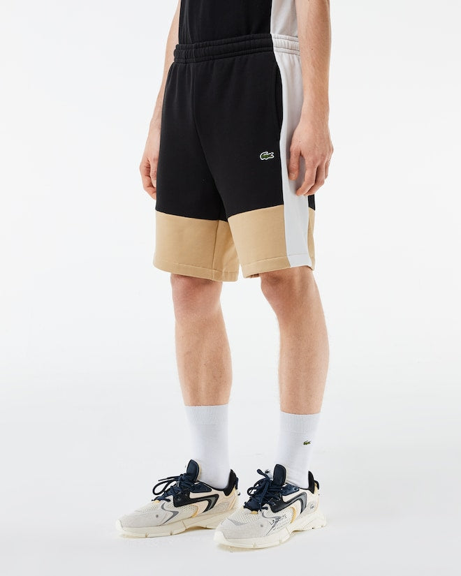 Lacoste Men's Regular Fit Colorblock Fleece Shorts