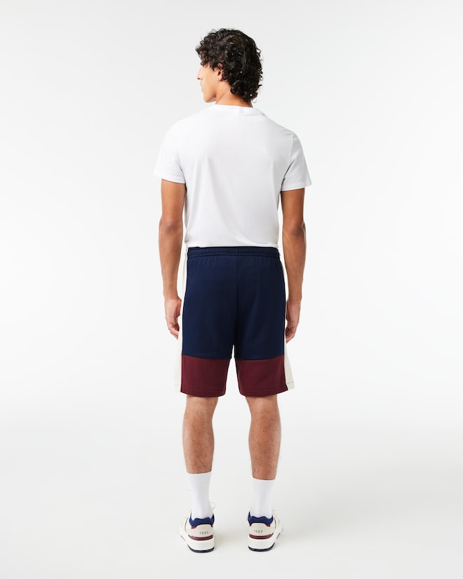 Lacoste Men's Regular Fit Colorblock Fleece Shorts