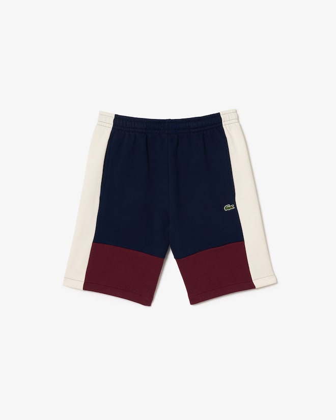 Lacoste Men's Regular Fit Colorblock Fleece Shorts
