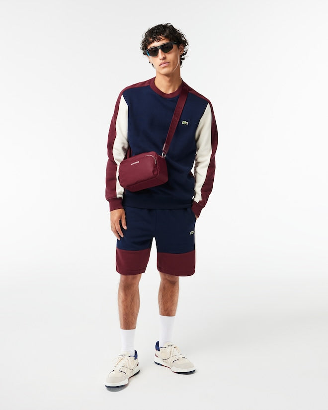 Lacoste Men's Regular Fit Colorblock Fleece Shorts
