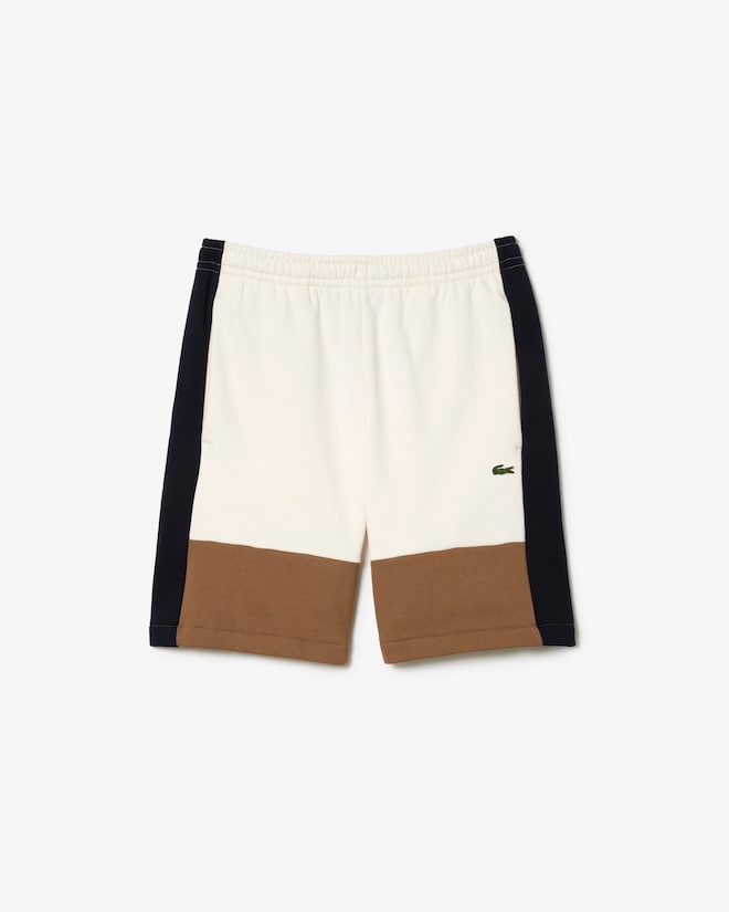 Lacoste Men's Regular Fit Colorblock Fleece Shorts