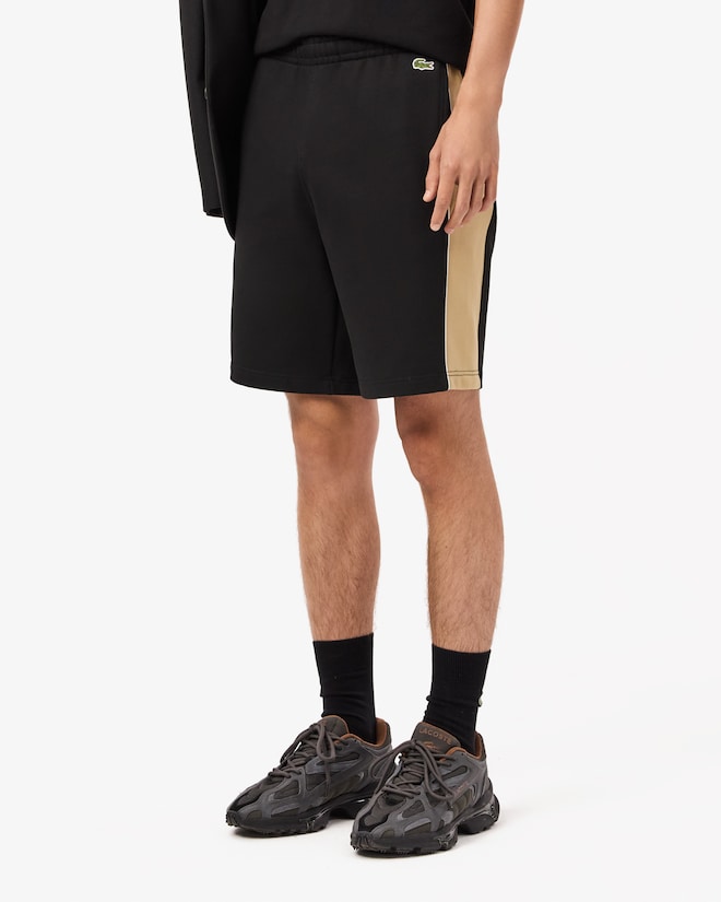Lacoste Men's Regular Fit Colorblock Fleece Shorts