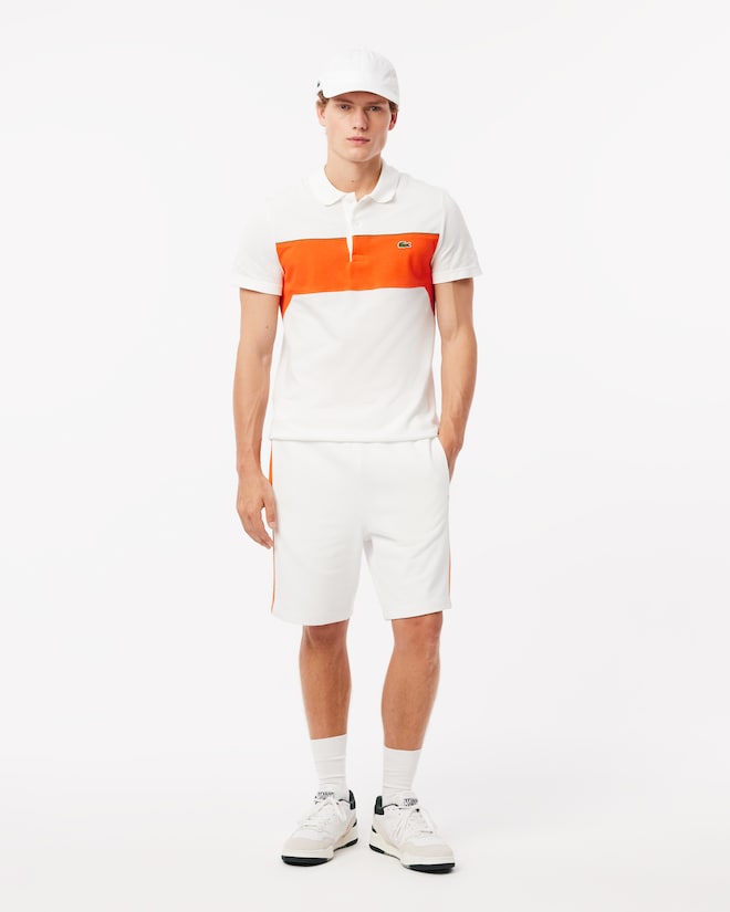 Lacoste Men's Regular Fit Colorblock Fleece Shorts