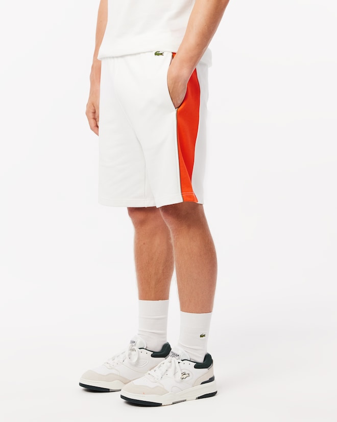 Lacoste Men's Regular Fit Colorblock Fleece Shorts