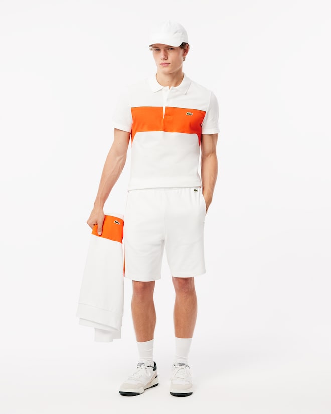 Lacoste Men's Regular Fit Colorblock Fleece Shorts