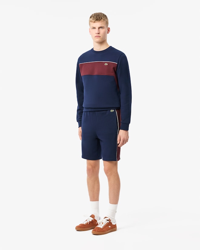 Lacoste Men's Regular Fit Colorblock Fleece Shorts