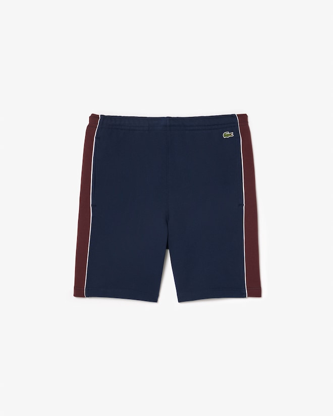 Lacoste Men's Regular Fit Colorblock Fleece Shorts
