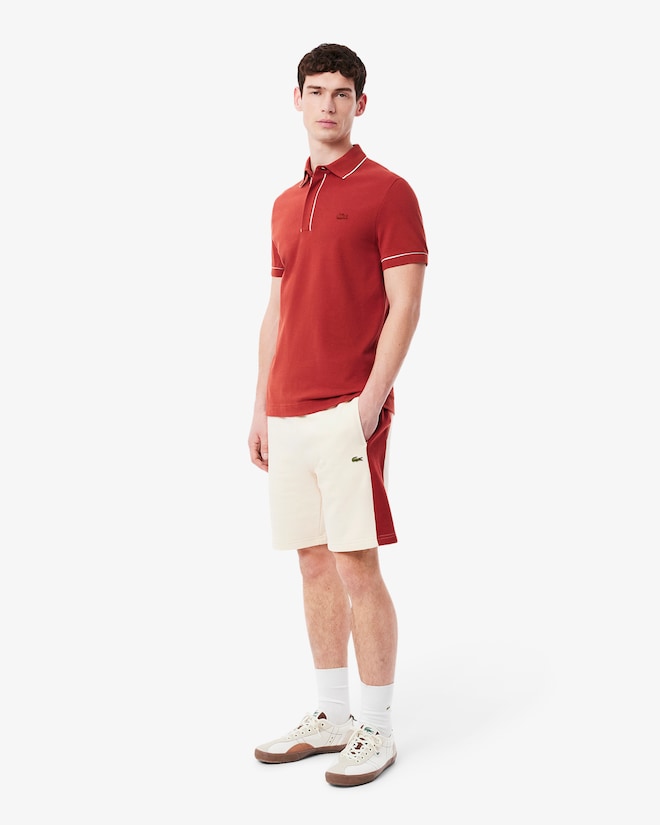 Lacoste Men's Cotton Fleece Colorblock Shorts