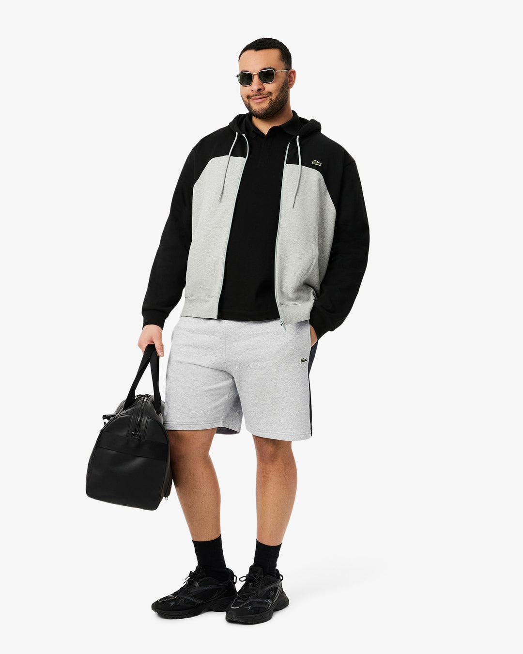 Lacoste Men's Cotton Fleece Colorblock Shorts