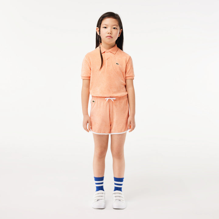 Lacoste Kids' Contrast Stripe Terry Shorts