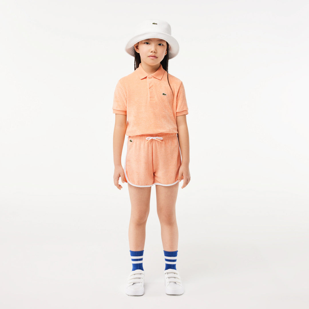 Lacoste Kids' Contrast Stripe Terry Shorts