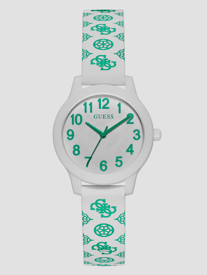 Guess Kids' White and Turquoise Analog Watch
