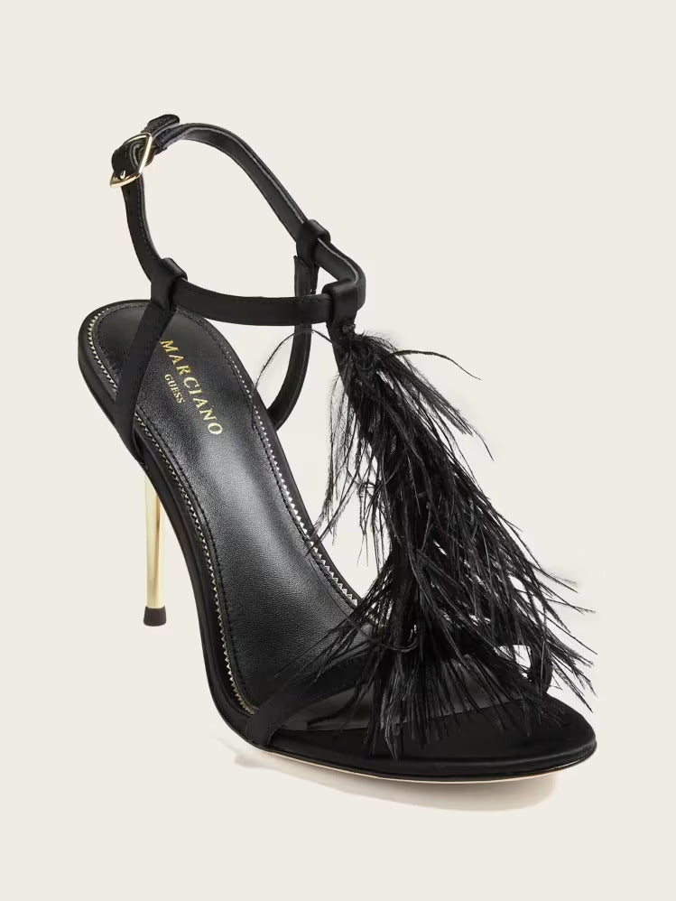Guess Reyon Feather Satin Heel