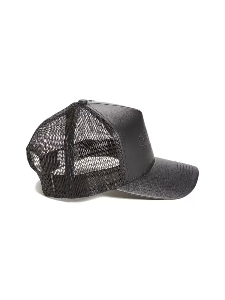 Guess Faux-Leather Trucker Hat