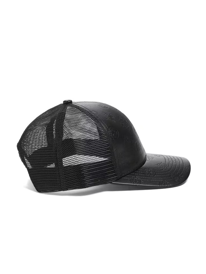 Guess Faux-Leather Peony Trucker Hat