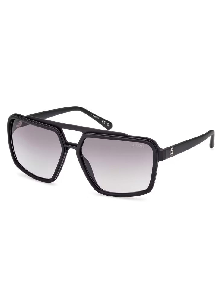 Guess Metal Trim Plastic Navigator Sunglasses