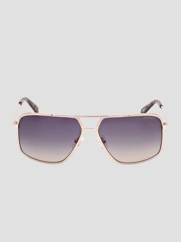 Guess Aviator Metal Sunglasses
