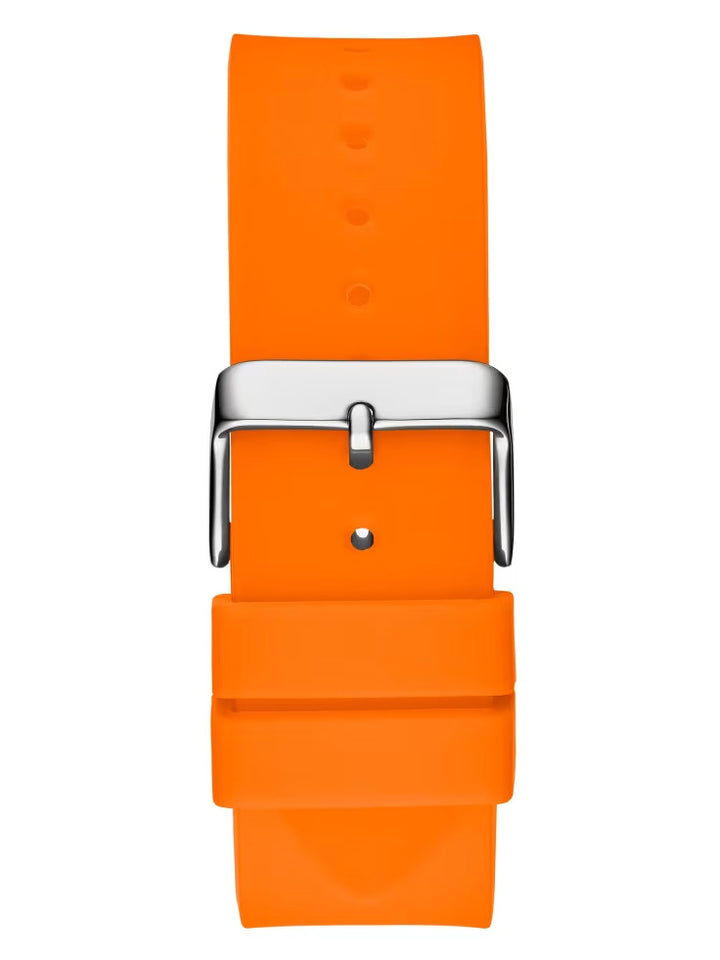Guess Orange Plastic and Silicone Multifunction Watch