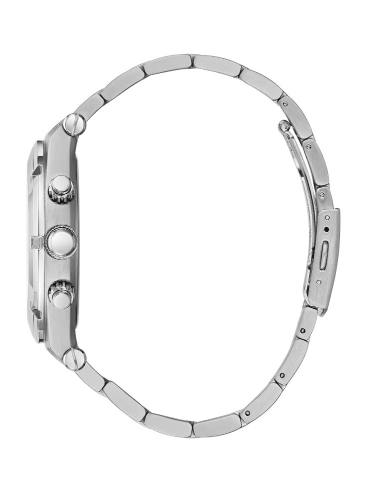Guess Transparent And Silver-Tone Multifunction Watch