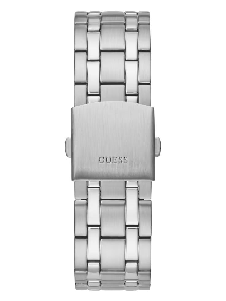 Guess Transparent And Silver-Tone Multifunction Watch