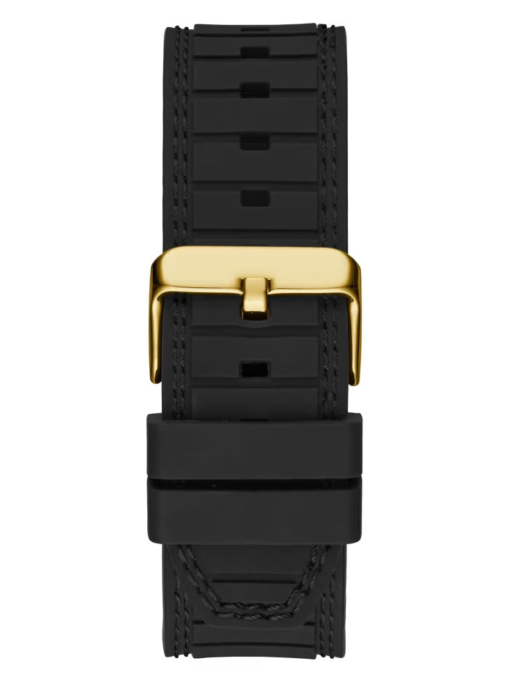 Guess Black Silicone Multifunction Watch