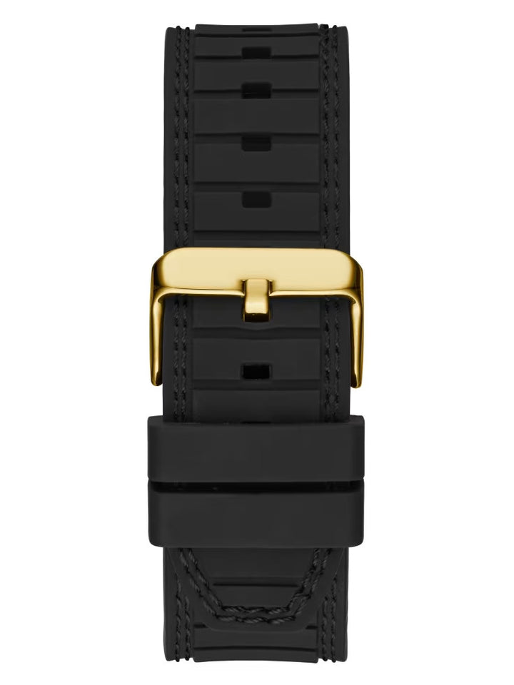 Guess Black Silicone Multifunction Watch