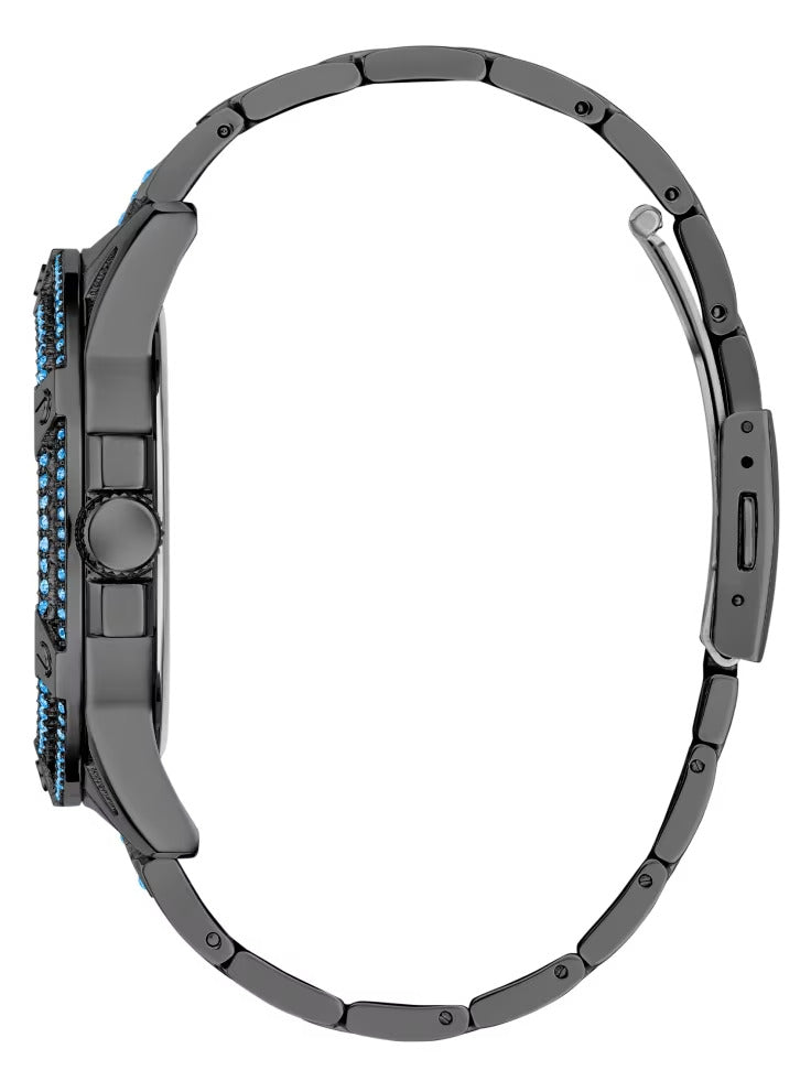 Guess Gray and Blue Multifunction Watch