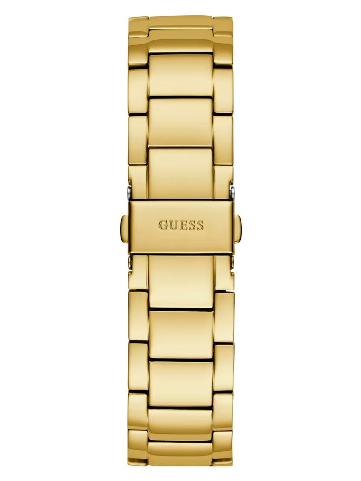 Guess Baron Gold-Tone Chain Multifunctional Watch