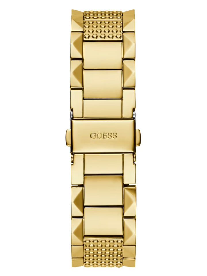 Guess Textured Gold-Tone Analog Watch