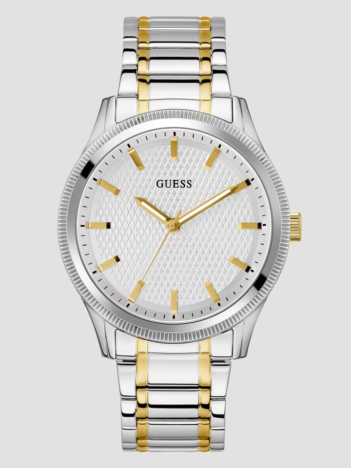 Guess Multi-Tone and White Analog Watch