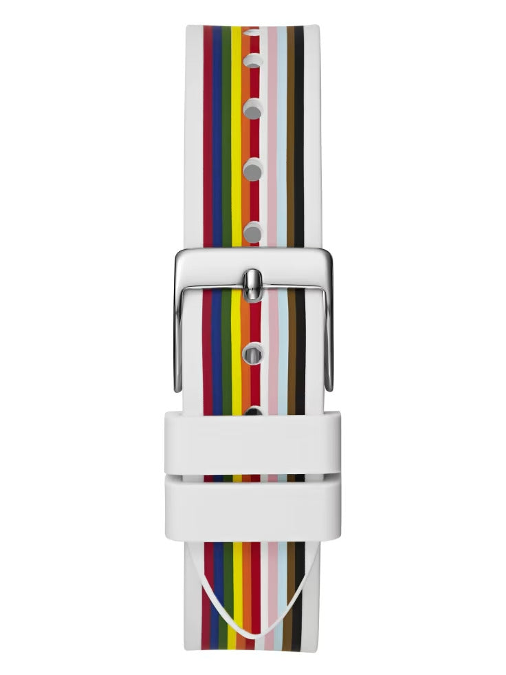Guess Silicon Rainbow Analog Watch